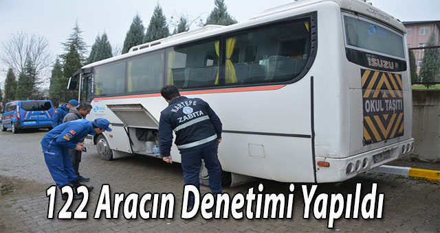 122 Aracın denetimi yapıldı 