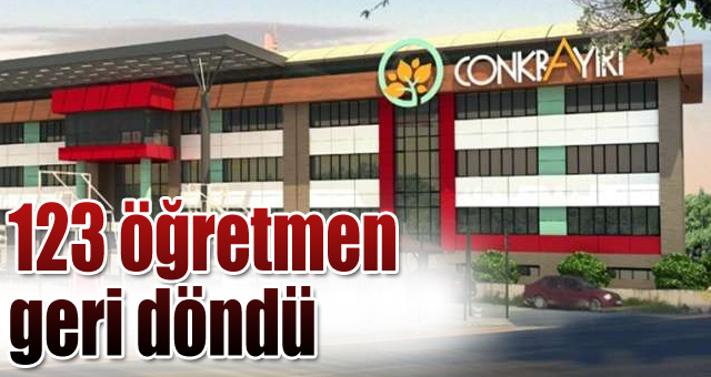 123 öğretmen geri döndü