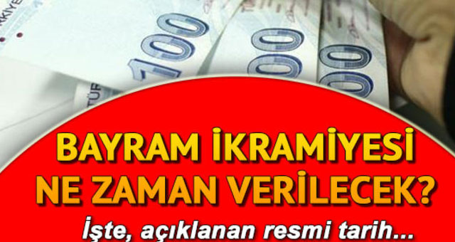 Emeklilere bayram ikramiyelerinin ödeme tarihi belli oldu