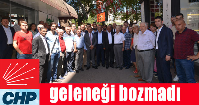 CHP geleneği bozmadı