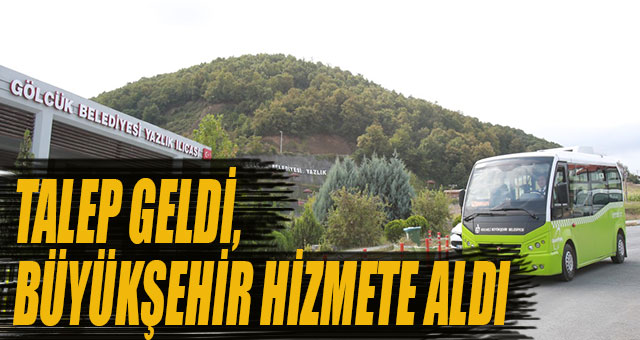 Vatandaş istedi Büyükşehir hizmete sundu