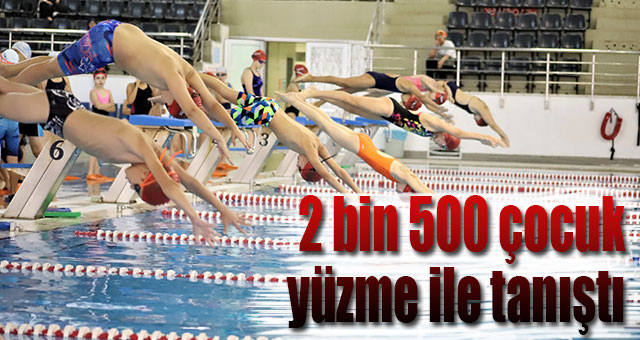 Gebze’de 2 bin 500 çocuk yüzme ile tanıştı