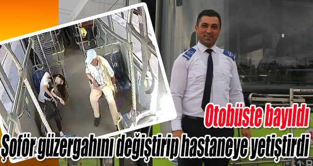 Otobüste bayıldı