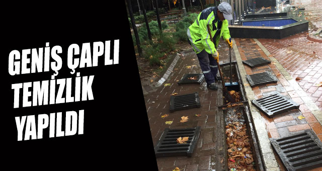 Aşırı yağışlara karşı mazgallar temizleniyor