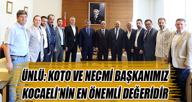 Kocaeli Ticaret Odası Başkanı Necmi Bulut, MHP İl Başkanı Aydın Ünlü ve yönetimini ağırladı