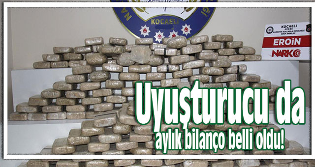İşte son bir ayda ele geçen uyuşturucu miktarı