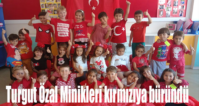 Turgut Özal Minikleri kırmızıya büründü
