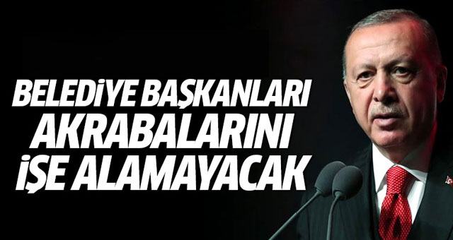 Erdoğan talimat verdi!
