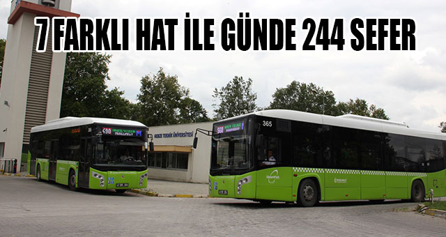 7 farklı hattan GTÜ’ye kolay ulaşım