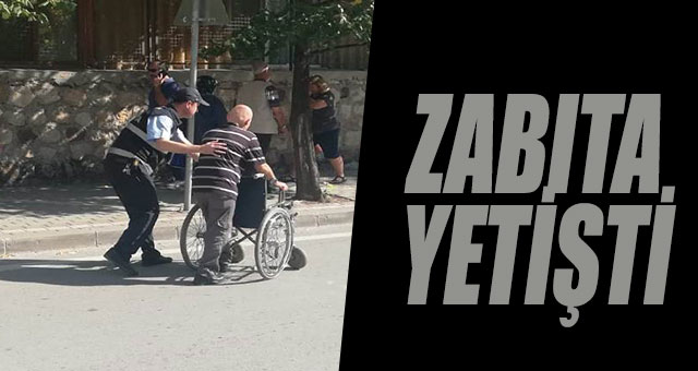 ENGELLİ VATANDAŞIN İMDADINA İZMİT ZABITASI YETİŞTİ