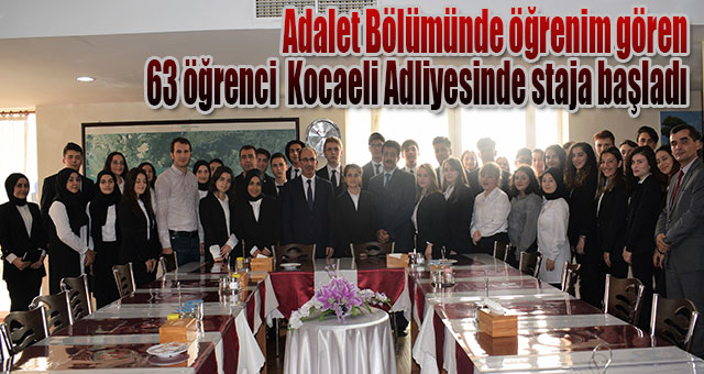 Lise Son Sınıf Öğrencileri Adliyede staj yapıyor