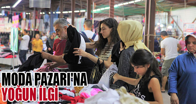 BAŞİSKELE MODA PAZARI'NA YOĞUN İLGİ