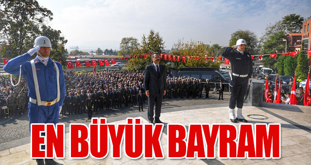 Cumhuriyet Bayramımızın 96. Yıl Dönümü Kutlamaları, Atatürk Anıtına Çelenklerin Sunumu İle Başladı.