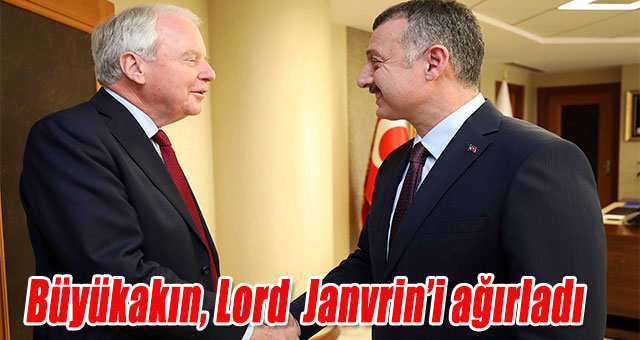 Büyükakın, Lord Robin Janvrin'i ağırladı