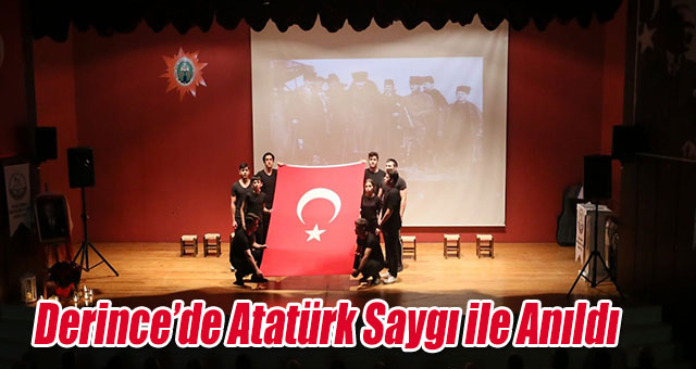 Derince’de Atatürk Saygı ile Anıldı