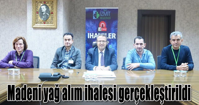 Madeni yağ alım ihalesi gerçekleştirildi