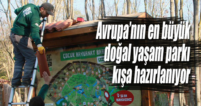 Avrupa’nın en büyük doğal yaşam parkı kışa hazırlanıyor