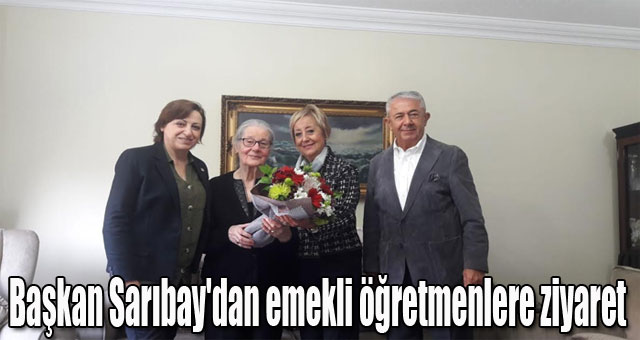 Başkan Sarıbay'dan emekli öğretmenlere ziyaret