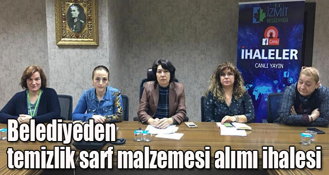 Belediyeden temizlik sarf malzemesi alımı ihalesi