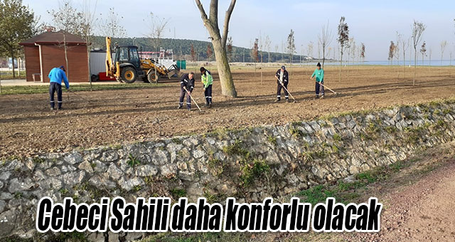 Cebeci Sahili daha konforlu olacak