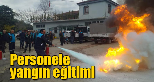 Personele yangın eğitimi