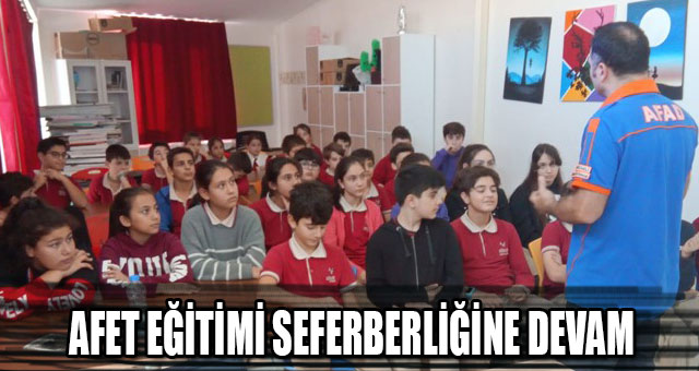 AFET EĞİTİMİ SEFERBERLİĞİNE DEVAM