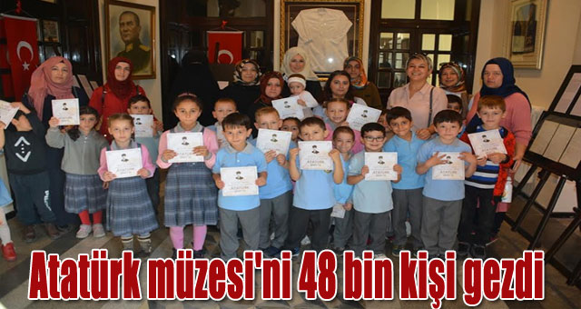 Atatürk müzesi'ni 48 bin kişi gezdi