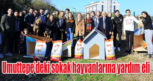 Umuttepe’deki sokak hayvanlarına yardım eli
