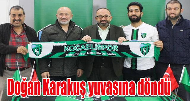 Doğan Karakuş yuvasına döndü