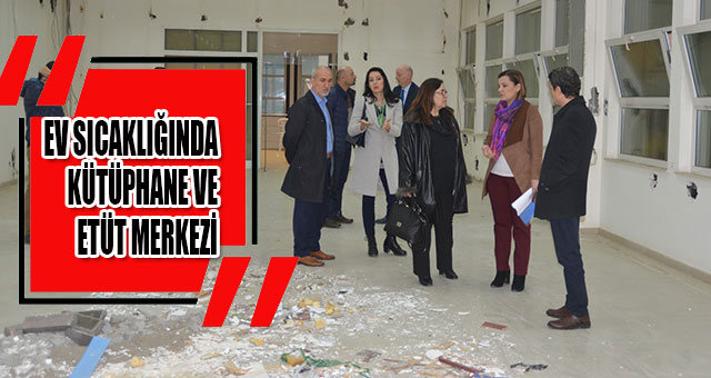 BAŞKAN HÜRRİYET, KÜTÜPHANE VE ETÜT MERKEZİ İÇİN DÜĞMEYE BASTI