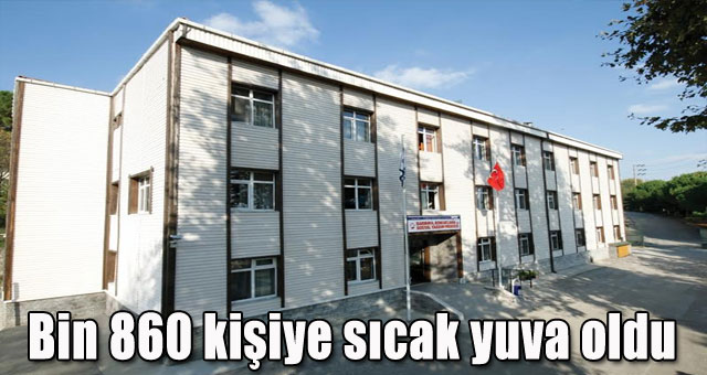 Barınma merkezi Bin 860 kişiye sıcak yuva oldu