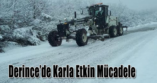 Derince’de Karla Etkin Mücadele