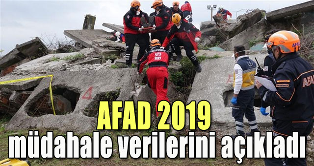 AFAD 2019 müdahale verilerini açıkladı