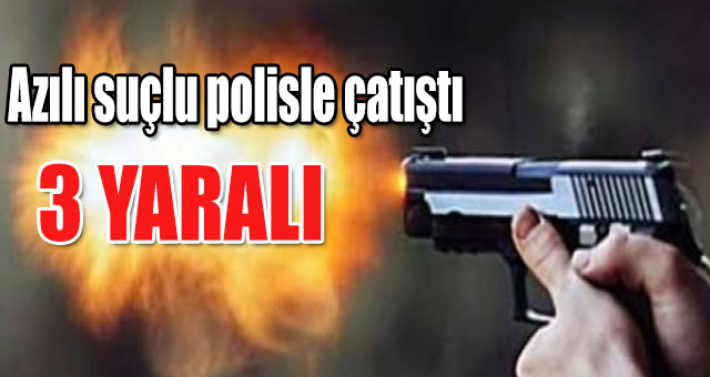 Azılı suçlu polisle çatıştı
