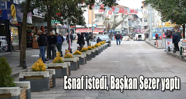 Esnaf istedi, Başkan Sezer yaptı
