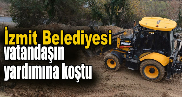 İzmit Belediyesi yangın mağdur vatandaşın yardımına koştu