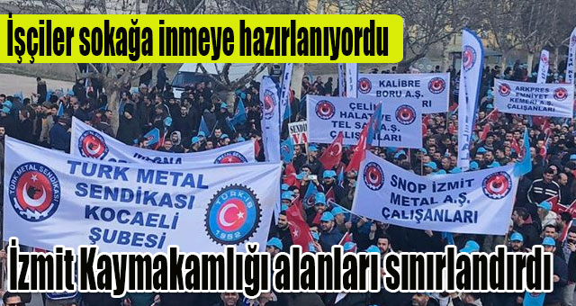 İşçiler sokağa inmeye hazırlanıyordu