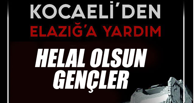 CHP Kocaeli Gençlik Kolları Elazığ için yardım kampanyası başlattı