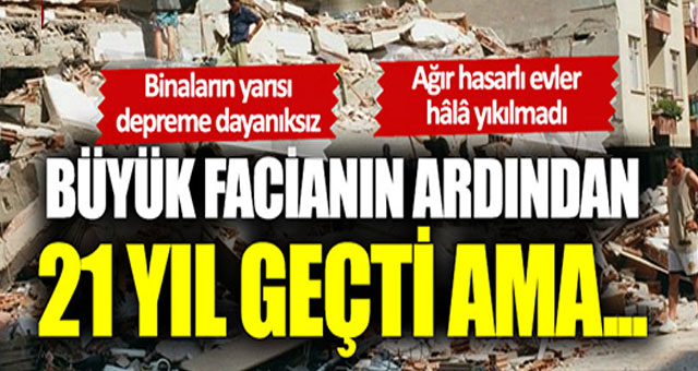 Kocaeli’nde 1.500 orta hasarlı bina var!