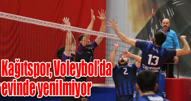 Kağıtspor, Voleybol’da evinde yenilmiyor