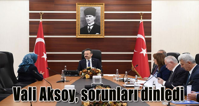 Vali Aksoy, sorunları dinledi