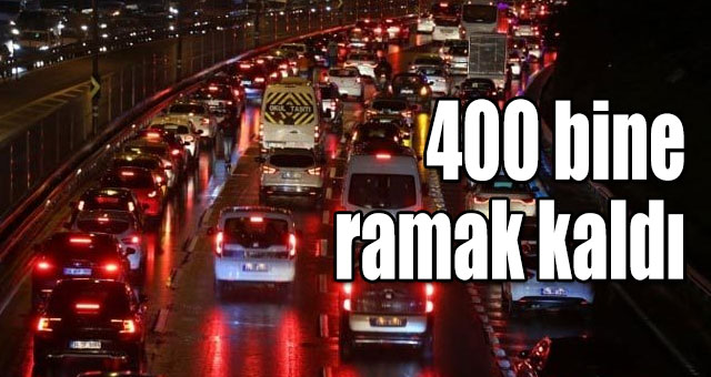 Trafğe çıkan araç sayısı düştü