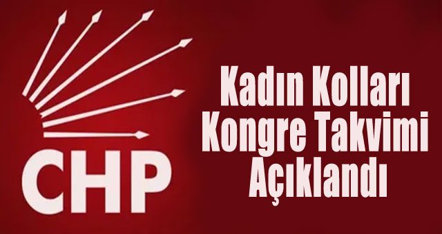 CHP Kadın kolları kongre takvimi açıklandı