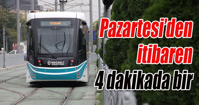 Akçaray seferleri 4 dakikaya iniyor