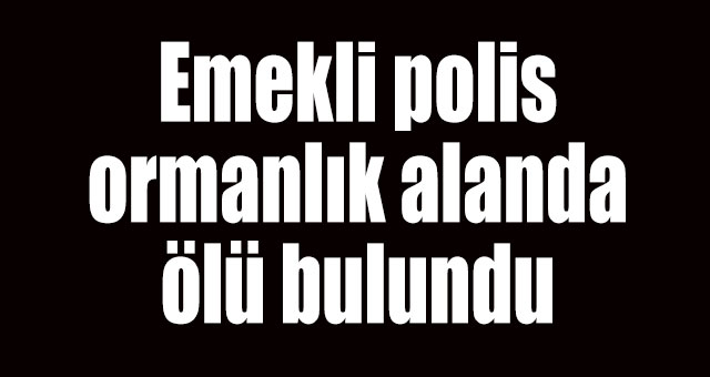 Emekli polis ormanlık alanda ölü bulundu
