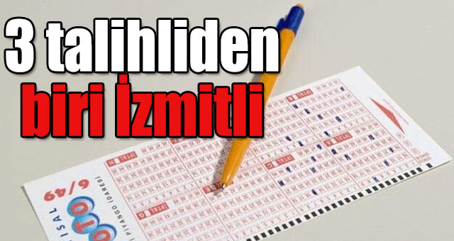 Sayısal Loto'nun  3 talihlisinden biri İzmitli