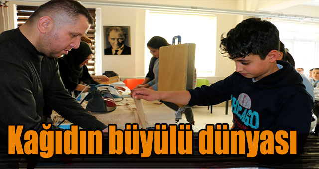 Köy okulları, kağıdın büyülü dünyası ile tanışıyor