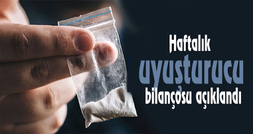 Kocaeli'nin bir haftalık uyuşturucu bilançosu