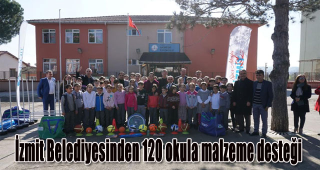 İzmit Belediyesinden 120 okula malzeme desteği 