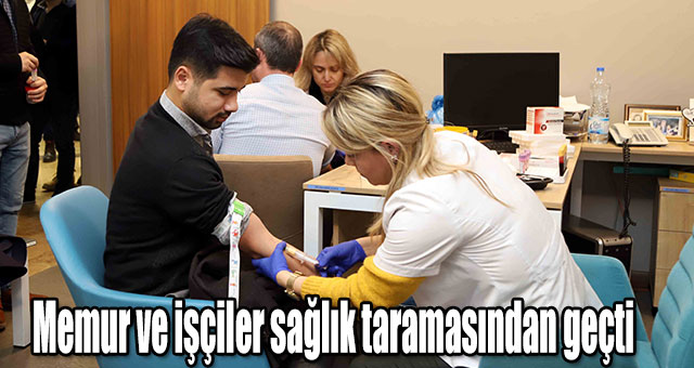 İSU PERSONELİNE SAĞLIK TARAMASI YAPILDI